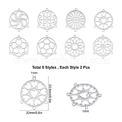16Pcs 8 Style 304 Stainless Steel Chandelier Component Links&nbsp;GLAA-SC0003-12