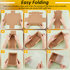 Rectangle Kraft Paper Drawer Boxes&nbsp;LS-CON-WH0089-119B