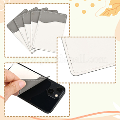 10Pcs PU Leather Phone Back Adhesive Card Holder&nbsp;AJEW-SP0002-95E