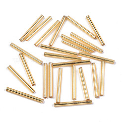 Electroplate Glass Bugle Beads&nbsp;SEED-S043-02B-01