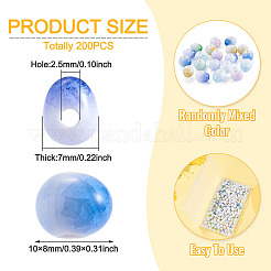 200Pcs Handmade Porcelain Beads&nbsp;PORC-TA0001-61D