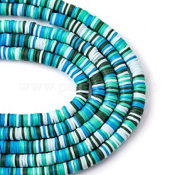 Handmade Polymer Clay Beads Strands&nbsp;CLAY-R089-6mm-T02B
