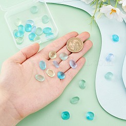 30Pcs 2 Styles Frosted Glass Rhinestone Cabochons&nbsp;FIND-PH0021-95