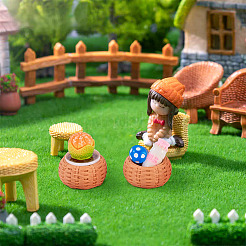 12Pcs Miniature Resin Basket&nbsp;DIY-TA0016-07
