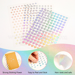 Laser PET Plastic Stickers&nbsp;DIY-CP0011-62A
