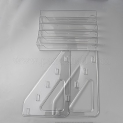 5-Tier Plastic Display Riser Stands for Mini Card&nbsp;ODIS-WH0007-79