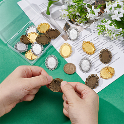 18Pcs 3 Colors Alloy Brooch Findings&nbsp;FIND-PH0028-99