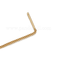 Brass Stud Earring Findings&nbsp;KK-TA0007-12G
