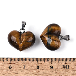 Natural Tiger Eye Chunky Pendants&nbsp;G-T143-19J