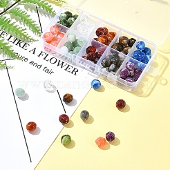 10 Colors 80Pcs Two-tone Opaque Acrylic Beads&nbsp;FIND-FS0002-68