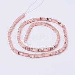 Electroplate Non-Magnetic Synthetic Hematite Beads Strands&nbsp;G-F510-33-3x3mm