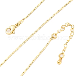 Brass Boston Link Chains Necklaces for Women&nbsp;NJEW-D302-59G