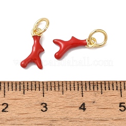Brass Enamel Charms&nbsp;KK-L216-007G