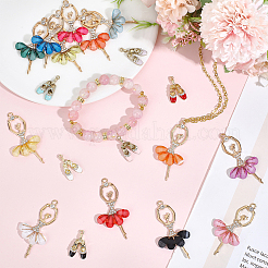 19Pcs 19 Styles Alloy Enamel Pendants&nbsp;FIND-WR0012-95