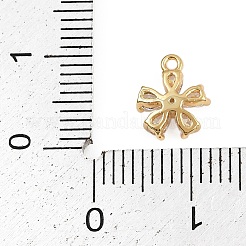Brass Micro Pave Cubic Zirconia Pendants&nbsp;LS-KK-S339-06G