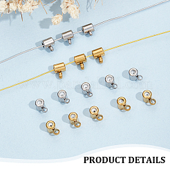 20Pcs 2 Colors Stainless Steel Tube Bails&nbsp;FIND-UN0016-15