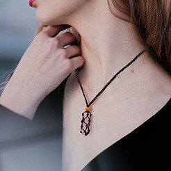 8Pcs 4 Style Adjustable Braided Waxed Cord Macrame Pouch Necklace Making&nbsp;NJEW-SZ0001-48