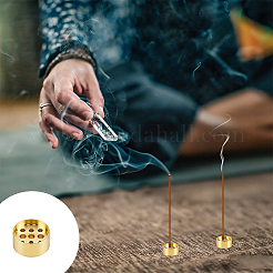 Brass Incense Burner Holder&nbsp;AJEW-GA0010-20A