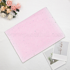 1M Sequins Polyester Organza Fabrics&nbsp;DIY-CY0003-41B