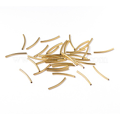 Brass Curved Tube Beads&nbsp;X-EC0582X25mm-NFG
