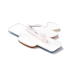 Satellite Acrylic Safety Brooch&nbsp;LS-JEWB-D009-12P