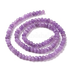 Dyed Natural Malaysia Jade Rondelle Beads Strands&nbsp;G-E316-2x4mm-39