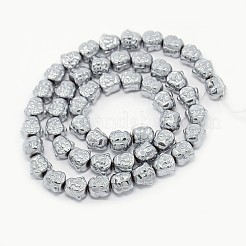 Electroplate Non-magnetic Synthetic Hematite Beads Strands&nbsp;LS-G-J181-04