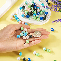 80Pcs 8 Colors Assembled Synthetic Stone and Trochus Shell Beads&nbsp;G-TA0002-31A