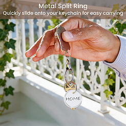 Aluminum & Paper Hanging Price Tags with Rings&nbsp;DIY-SP0007-89A