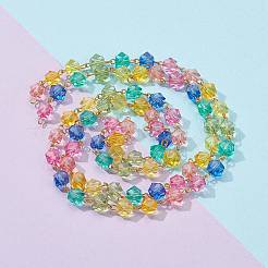 Handmade Transparent Acrylic Beaded Chains&nbsp;AJEW-J034-04