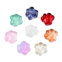 Transparent Spray Painted Glass Beads&nbsp;GGLA-CJC0002-01