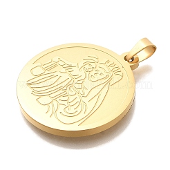 PVD Vacuum Plating 304 Stainless Steel Pendants&nbsp;STAS-U035-19G-02