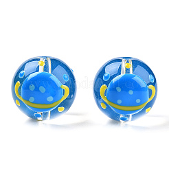 Transparent Glass with Enamel Beads&nbsp;LAMP-T011-22B