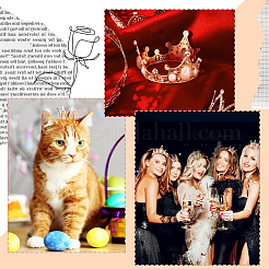 4Pcs 4 Styles Alloy Rhinestones Crown Cake Decoration&nbsp;DIY-SP0003-26RG