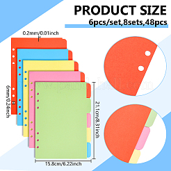 Plastic Binder Dividers&nbsp;AJEW-WH0485-85