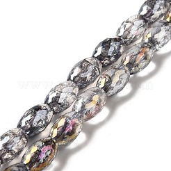 Electroplate Transparent Glass Beads Strand&nbsp;GLAA-G088-06
