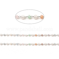 ABS Imitation Pearl Beaded Chains&nbsp;CHS-B003-03