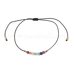 Chakra Adjustable Braided Nylon Thread Bracelets for Men Women&nbsp;BJEW-JB11652-02