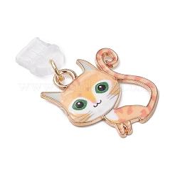Alloy Enamel Mobile Anti-Dust Plugs&nbsp;HJEW-JM04406