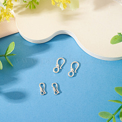 4Pcs 2 Styles Sterling Silver Hook Clasps&nbsp;STER-TA0001-47
