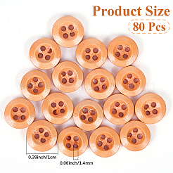 Wood Buttons&nbsp;BUTT-CY0001-04A-03