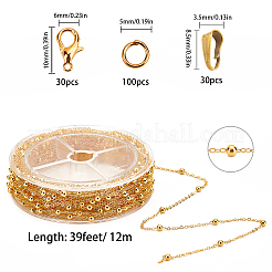 Brass Coated Iron Cable Chains Set&nbsp;CH-SC0001-01G