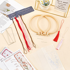 DIY Embroidery Bookmark Kits&nbsp;DIY-SC0029-47