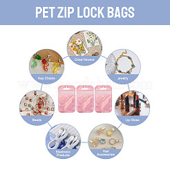 60Pcs Plastic Glitter Holographic Packaging Yin-yang Resealable Bags&nbsp;OPP-TA0001-22