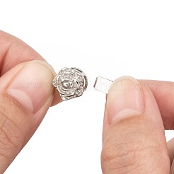 Platinum Plated Brass Box Clasps&nbsp;X-KK64