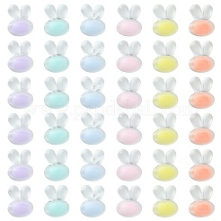 60Pcs 6 Colors Transparent Clear Acrylic Beads&nbsp;FACR-CJ0001-10