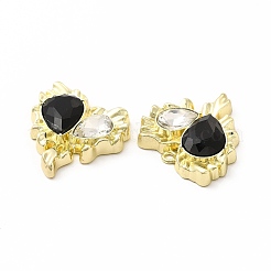 Rack Plating Alloy with Glass Pendants&nbsp;FIND-G051-05LG-01