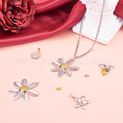 4Pcs 4 Styles 304 Stainless Steel Pendants&nbsp;STAS-TA0006-30