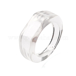 Kids Transparent Acrylic Glue on Ring Base&nbsp;LS-RJEW-P154-01A-02