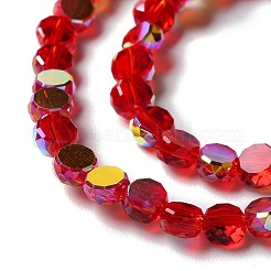 Transparent Electroplate Glass Beads Strands&nbsp;GLAA-Q099-I01-M02